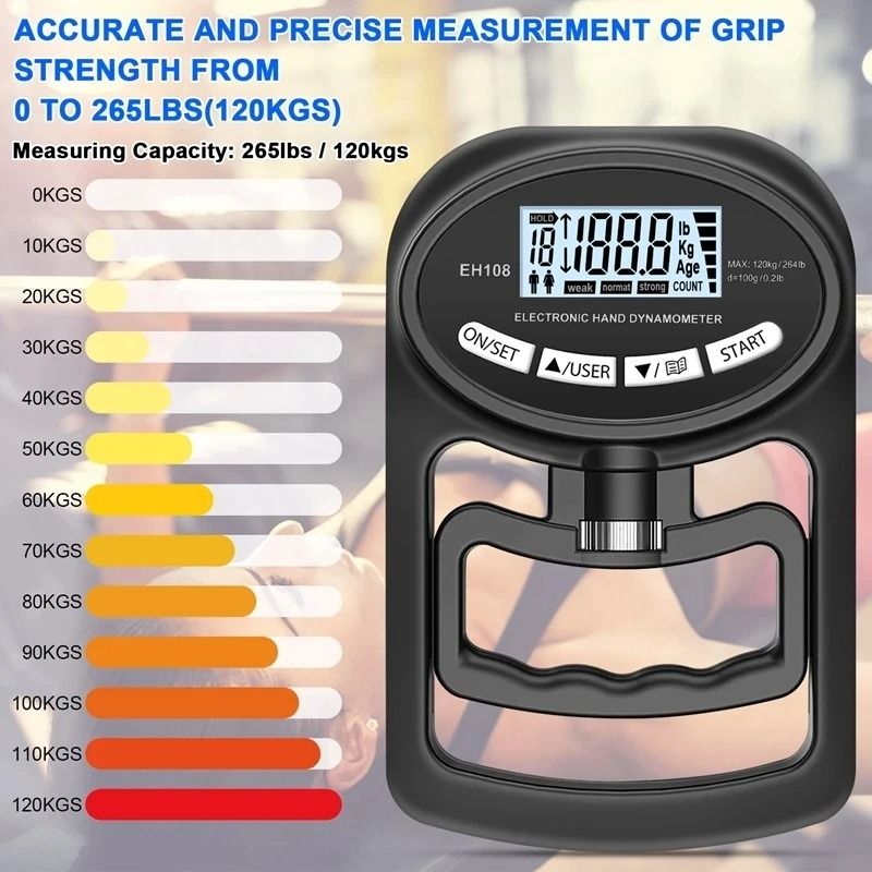 LCD Display Grip Strength Tester