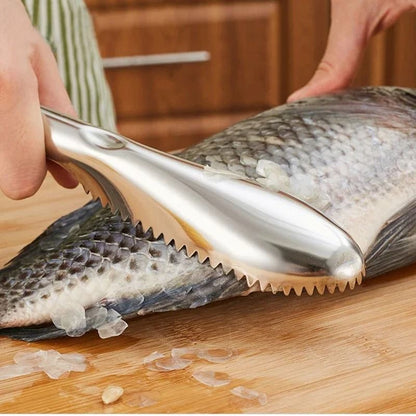Premium Stainless Steel Fish Cleaning Knife – Durable Fish Skin Scraper for Kitchen & Fishing