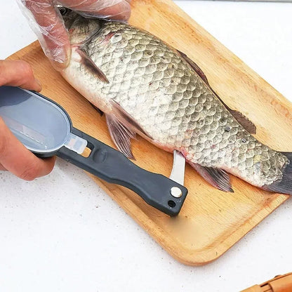 Stainless Steel Fish Scale Scraper & Gutting Tool – Easy Seafood Cleaner
