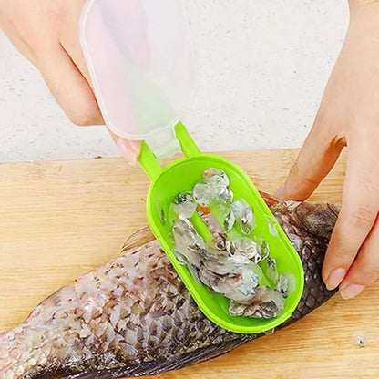 Fish scale brush scraper
