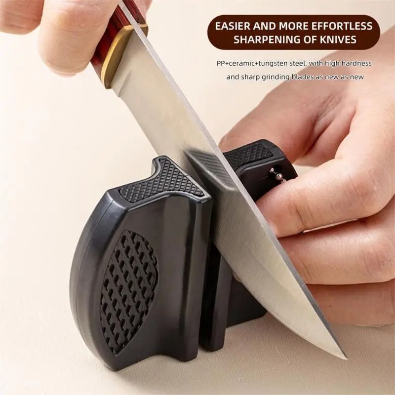 Portable knife sharpener for camping