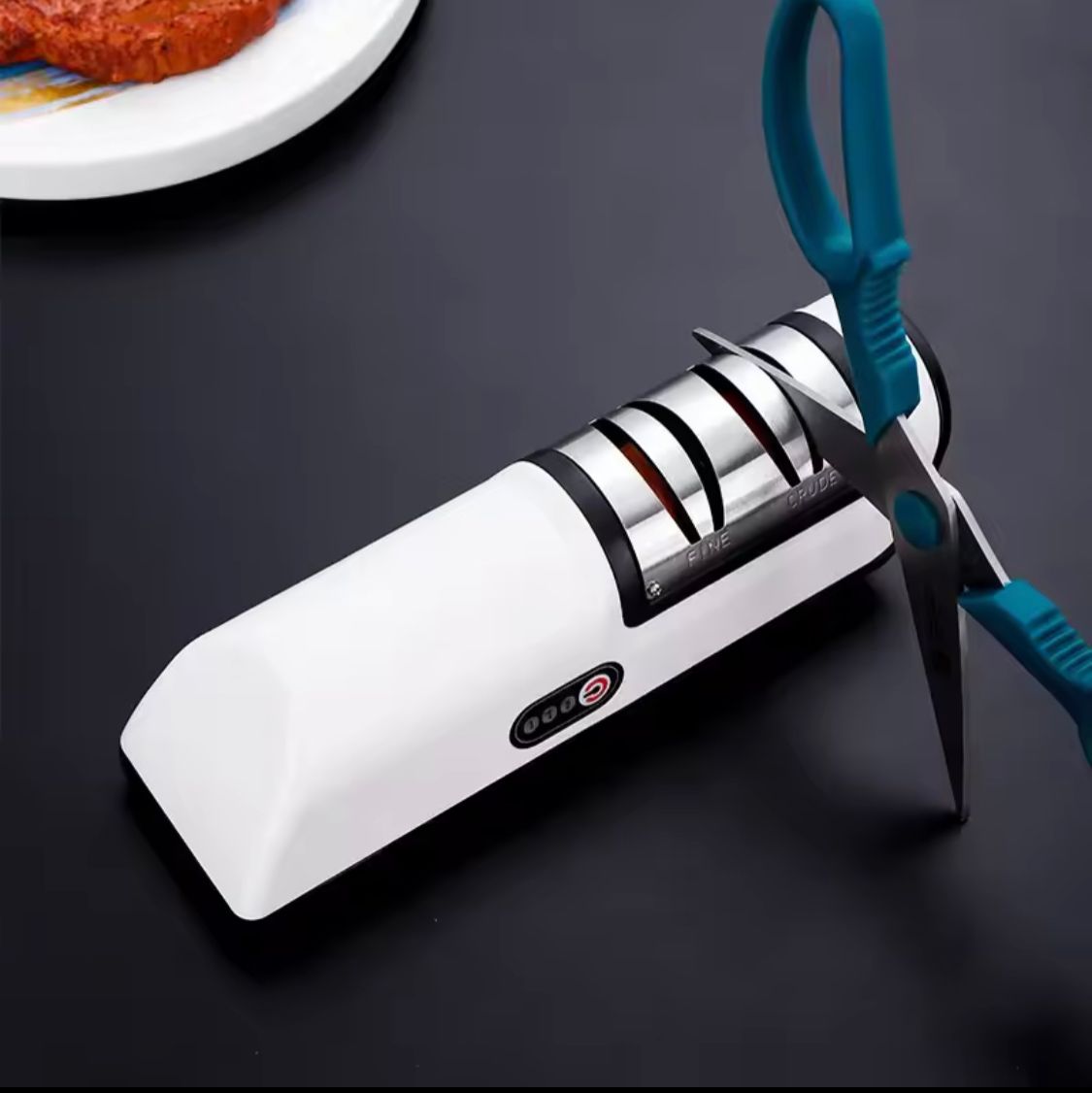 Kitchen Electric Knife Sharpener, 4 Gear Automatic Professional Sharpener for Stainless Steel and Alloy Knives