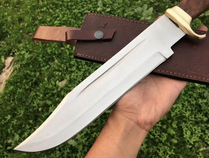ALFARI 18 Inches D2 Bowie Knife Large Crocodile Dundee Bowie Knife Fixed Blade Hunting Knife With S 1