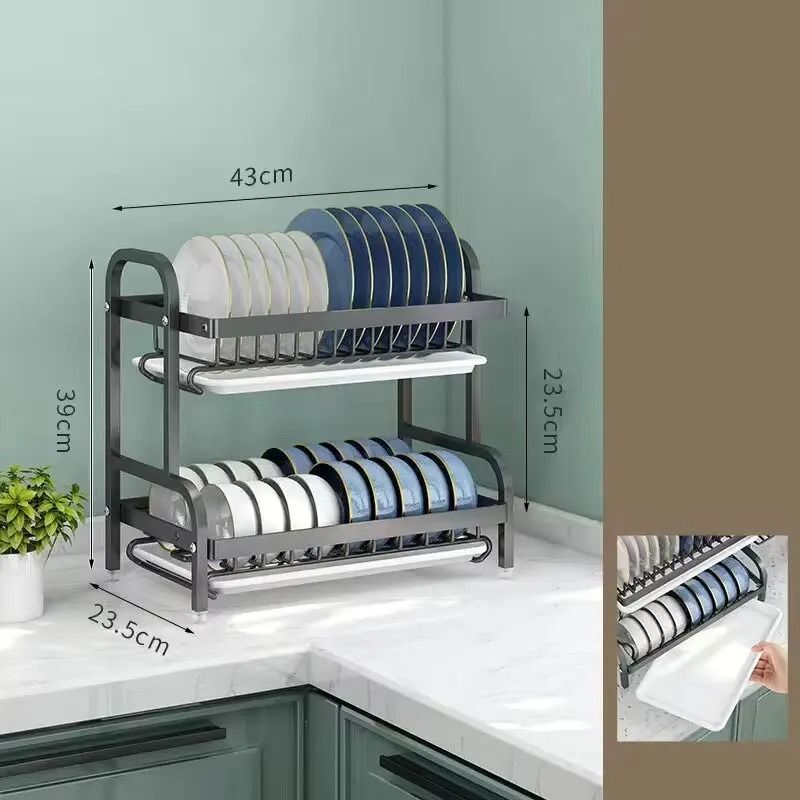 Modern kitchen dish organizer