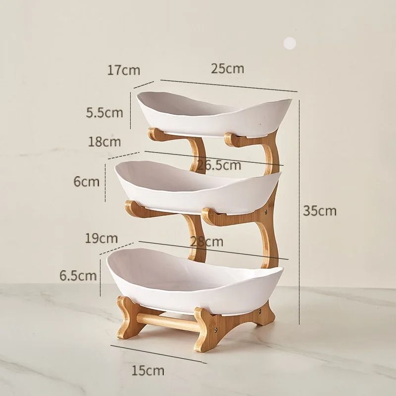 Elegant fruit serving tray