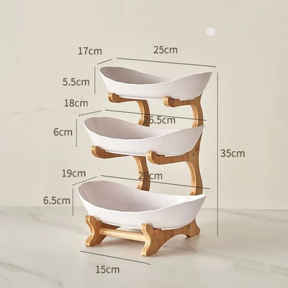 Elegant fruit serving tray