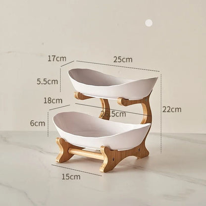 Modern 3Layer Plastic Fruit Plate  Stylish Snack Dish Candy Basket Salad Bowl  Cake Stand For Livin 5