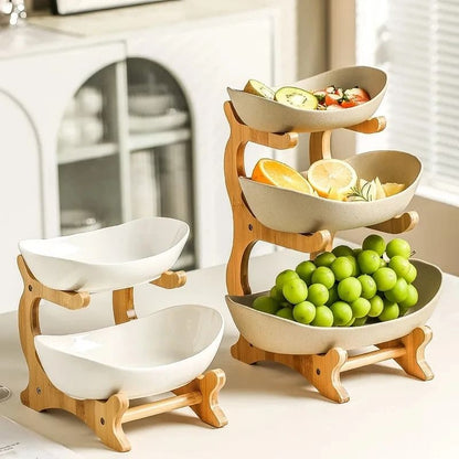 Lightweight plastic fruit stand