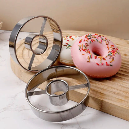 Premium Stainless Steel Donut Cutting Mold for Perfect Baking