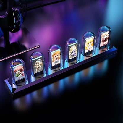 RGB Nixie Tube Clock  LED RGB Digital Tube Night Light For Desktop Home Decoration 2