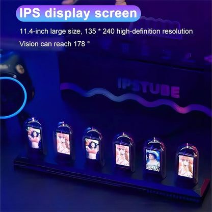 RGB Nixie Tube Clock  LED RGB Digital Tube Night Light For Desktop Home Decoration 3