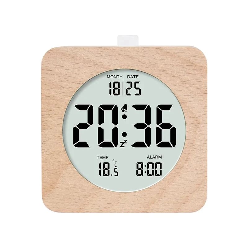 EcoFriendly Wooden Alarm Clock
