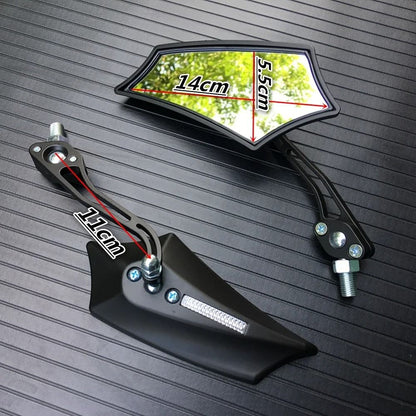 Motorcycle Rearview Mirror Pair For Suzuki Yamaha BMW  Universal Fit ATV OffRoad Motorbike Accessor 8