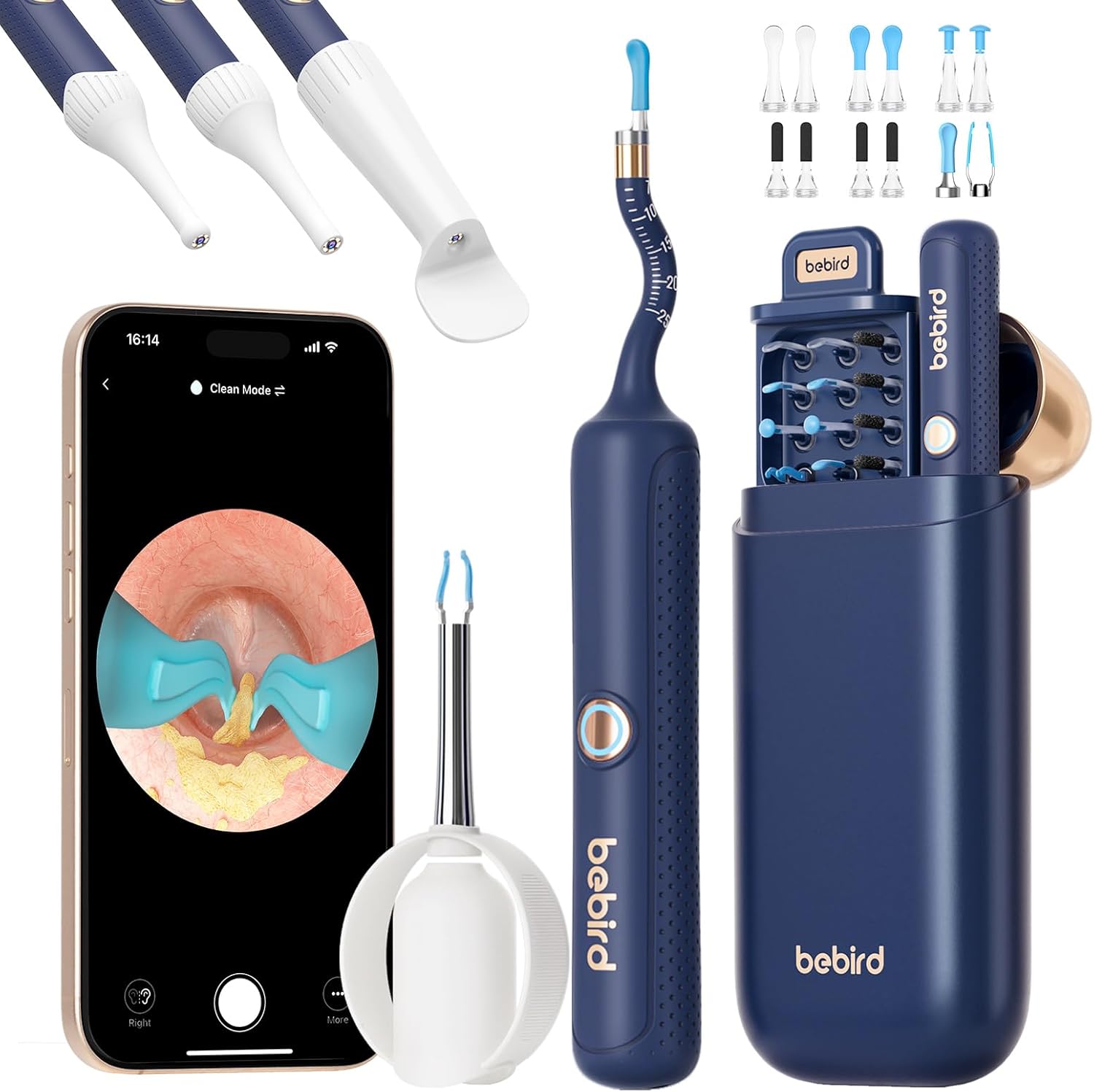 Bebird EarSight Plus Wireless Ear Cleaner with 10MP HD Camera – Safe Earwax Removal Tool with 6 LED Lights