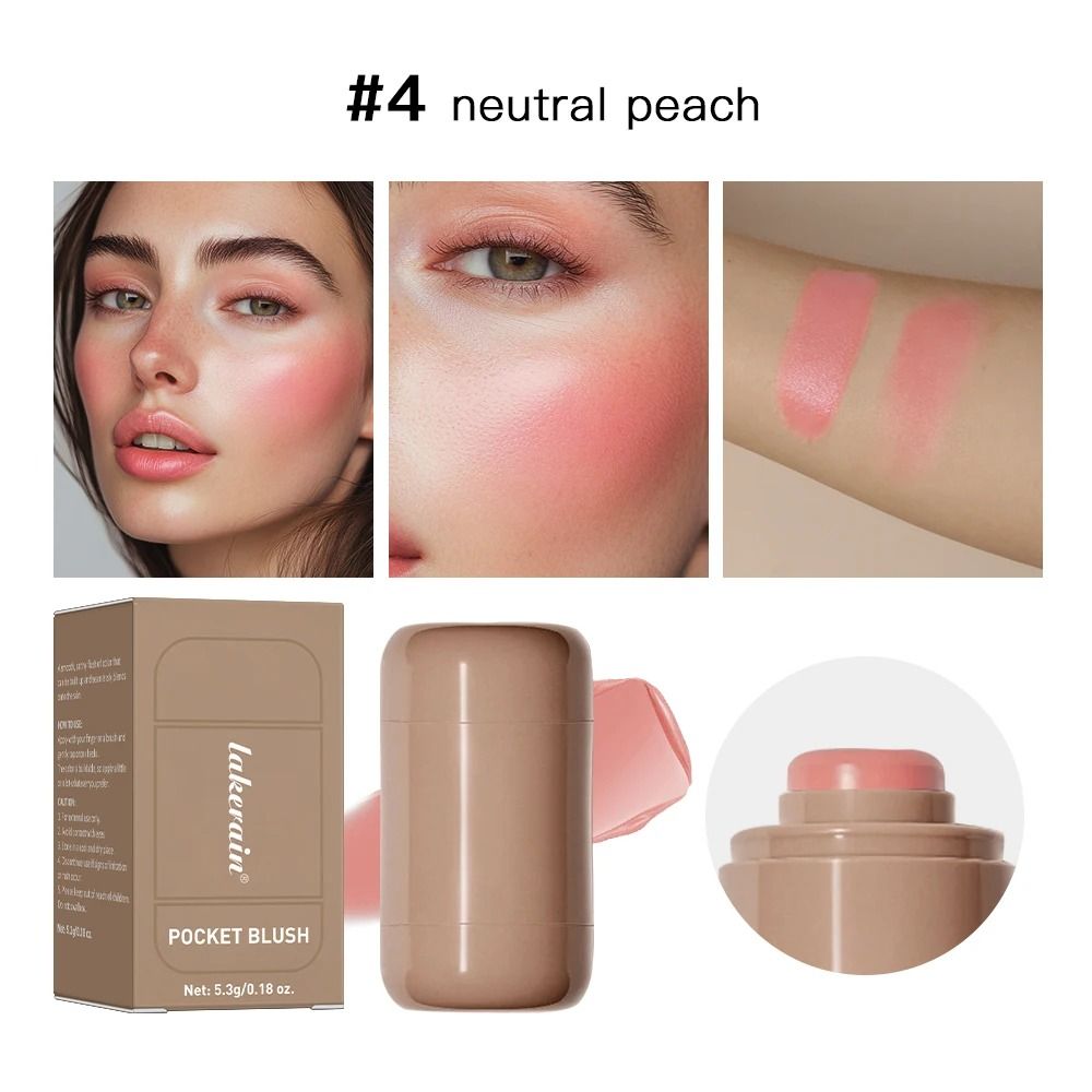 3in1 Blush Stick Moisturizing Lip Gloss Face Rouge And Facial Cheek Stick 9