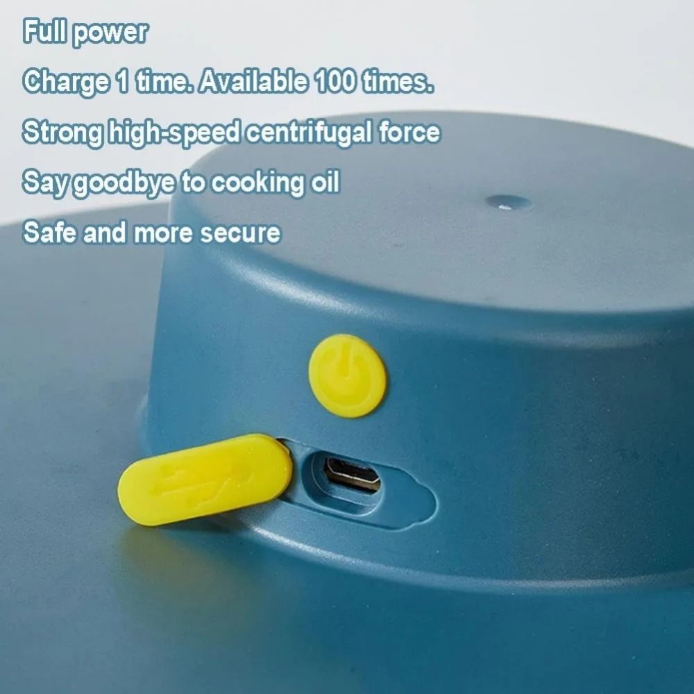 Multifunctional Rechargeable Salad Spinner  3L Electric Vegetable  Fruit Washer 6