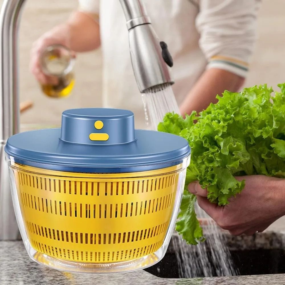 Multifunctional Rechargeable Salad Spinner – 3L Electric Vegetable & Fruit Washer