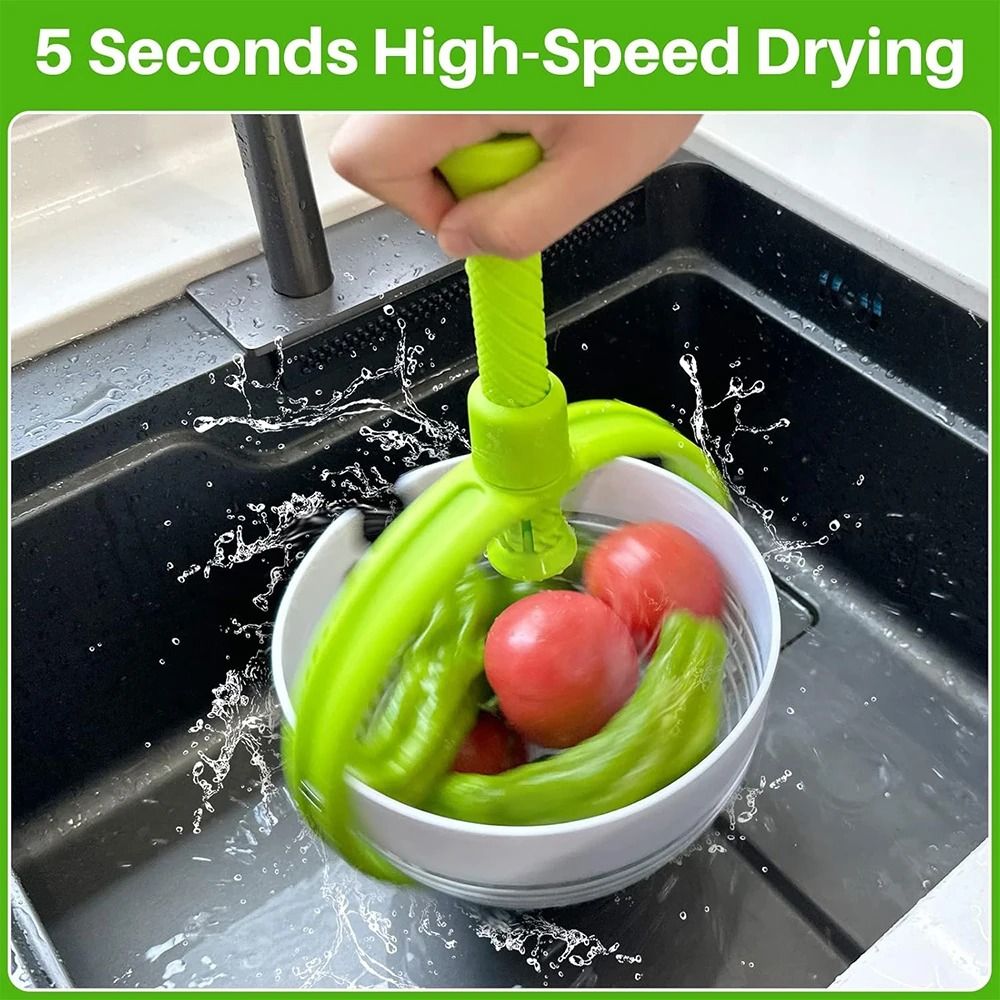 2in1 Salad Spinner And Vegetable Washer  Large Capacity Lettuce Dryer For Effortless Salad Preparat 5