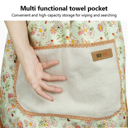Womens Cooking Apron With Pockets  Sleeveless Printed Cotton Canvas Chefs Kitchen Apron For Grillin 2