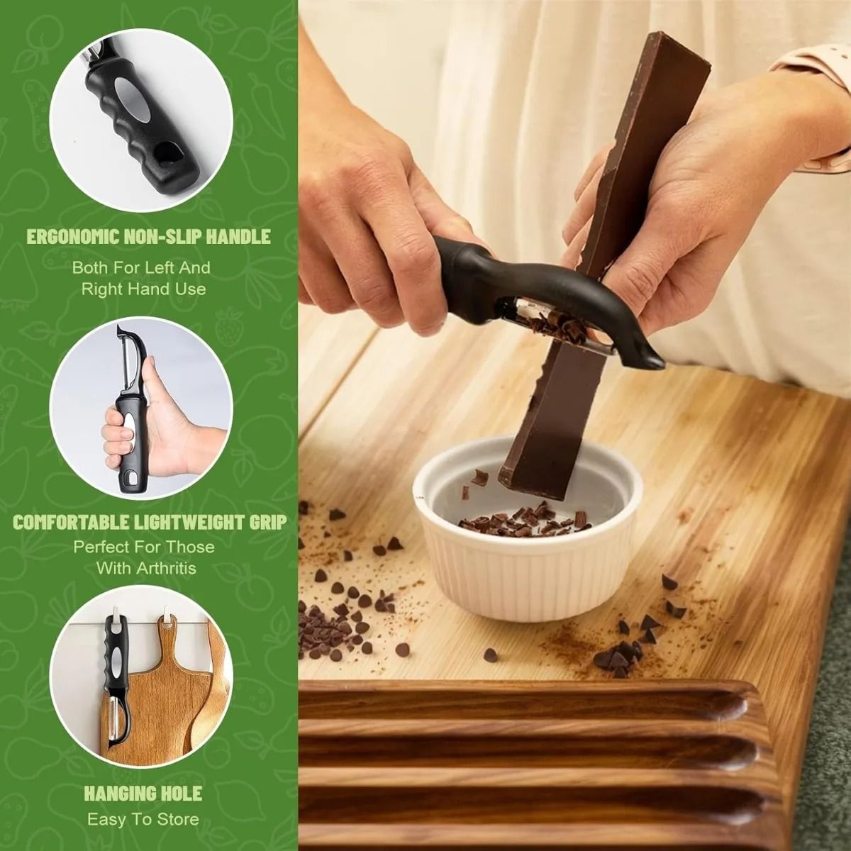 2PCS Swivel Vegetable Potato Peeler With Comfortable Handle  Efficient Veggie Fruit Peeler Set 4