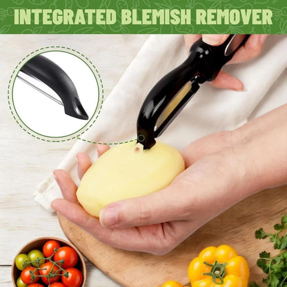 2PCS Swivel Vegetable Potato Peeler With Comfortable Handle  Efficient Veggie Fruit Peeler Set 2