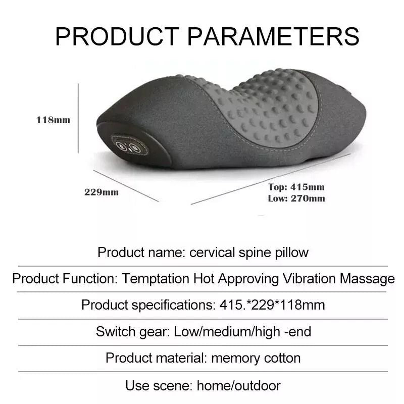 Electric Massager Cervical Pillow