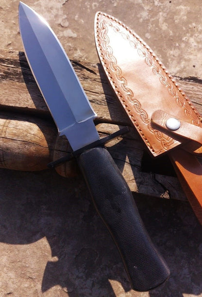 Custom Handmade Dagger Knife Micarta Handle D2 Steel Hunting Knife Double Edged 2