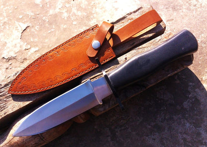 Custom Handmade Dagger Knife Micarta Handle D2 Steel Hunting Knife Double Edged