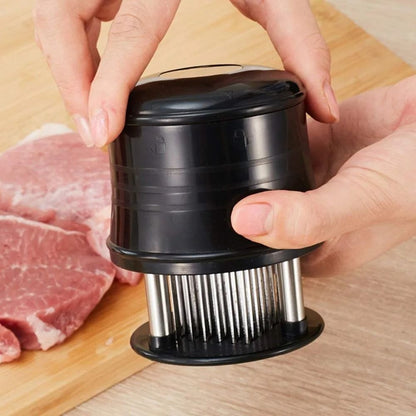 Professional Meat Tenderizer with 56 Stainless Steel Blades – Premium Tender Meat Hammer for Beef, Chicken, Pork etc