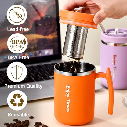 Best Stainless Steel Tea Mug with Strainer