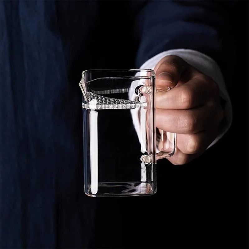High borosilicate glass tea pitcher