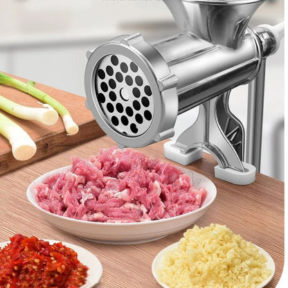 Premium Aluminum Alloy Manual Meat Grinder and Sausage Maker – Hand Crank Kitchen Tool for Home Use