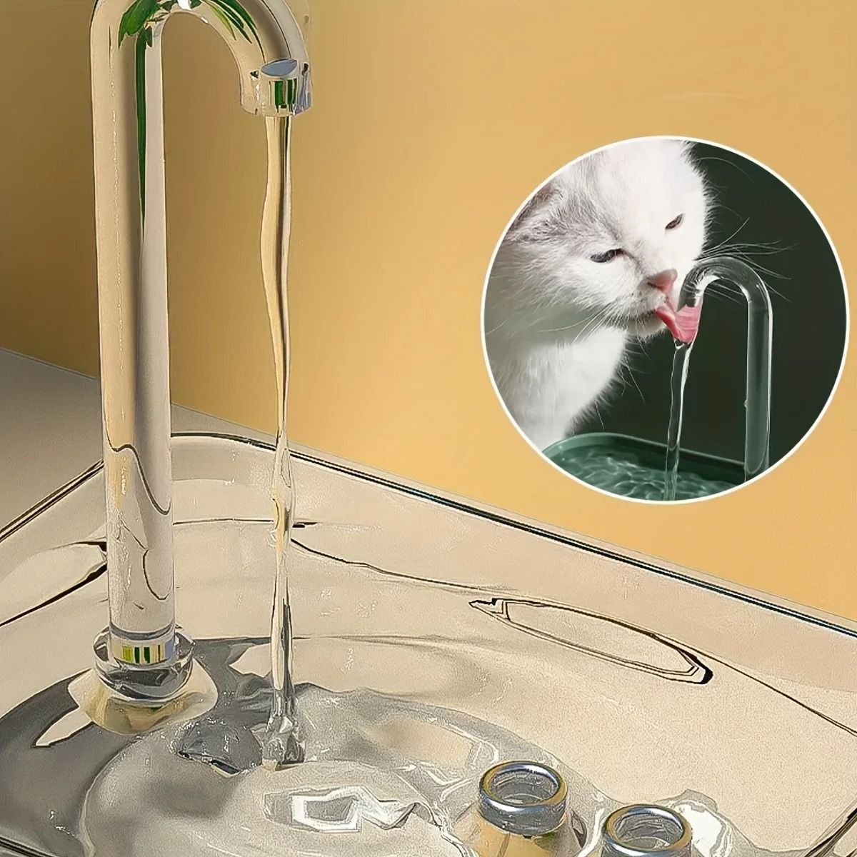 Durable pet water dispenser with smart features