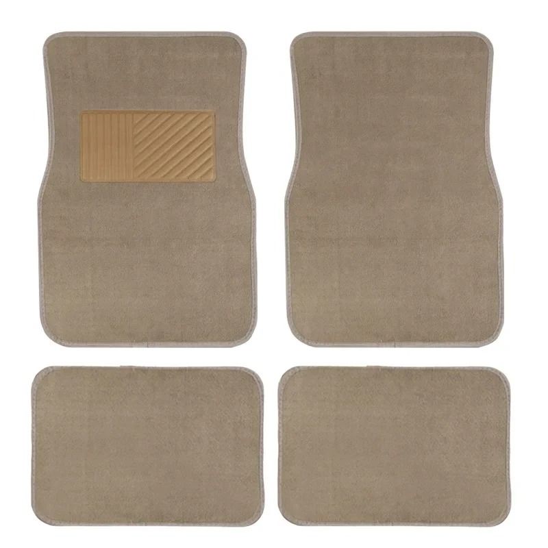 Universal NonSlip PVC Flocked Car Floor Mats  Durable 4Piece Set For All Vehicles 3