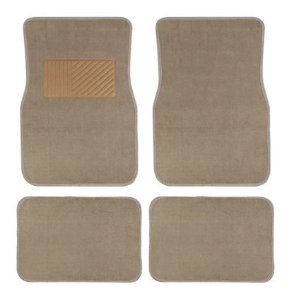 Universal NonSlip PVC Flocked Car Floor Mats  Durable 4Piece Set For All Vehicles 3