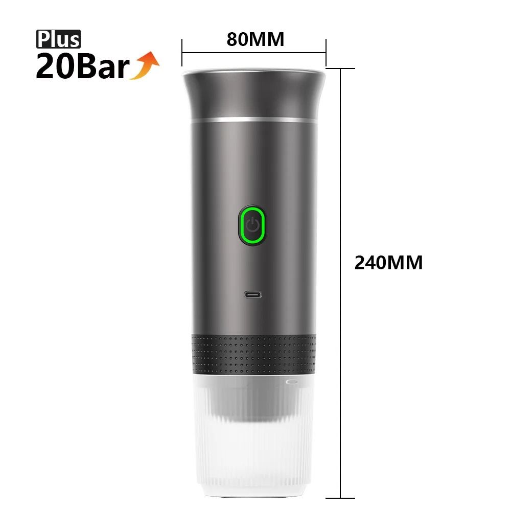 Wireless Electric Portable Espresso Coffee Machine  3in1 Capsule Powder Travel Coffee Maker For Car 6