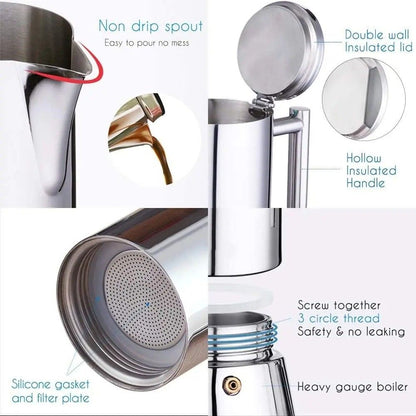 Premium camping espresso maker