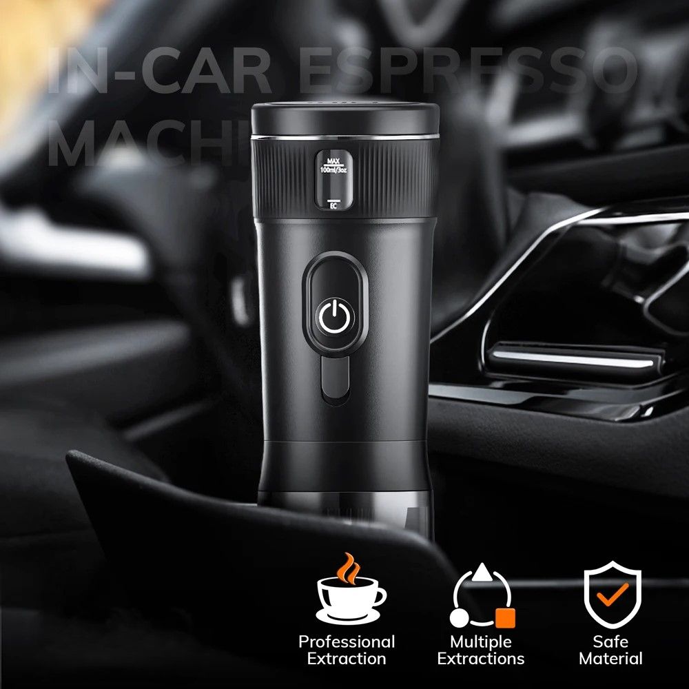 Portable 12V Espresso Maker  Compact Travel Coffee Machine For Car Camping And Outdoor Adventures 2