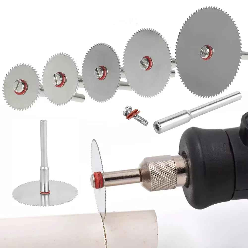 6Pcs Mini Circular Saw Blade Electric Grinding Cutting Disc Rotary Tool for Dremel Metal Cutter Powe