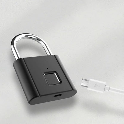 Smart Fingerprint Padlock, Waterproof, Biometric, Keyless & Rechargeable Security Lock