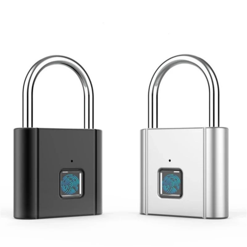 Smart Fingerprint Padlock Waterproof Biometric Keyless  Rechargeable Security Lock 3