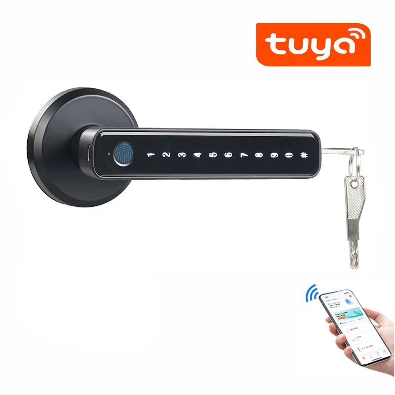Smart Fingerprint Electronic Door Lock with APP Unlock  Password Lock Secure  Convenient 7