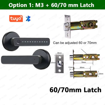 Smart Fingerprint Electronic Door Lock with APP Unlock  Password Lock Secure  Convenient 123