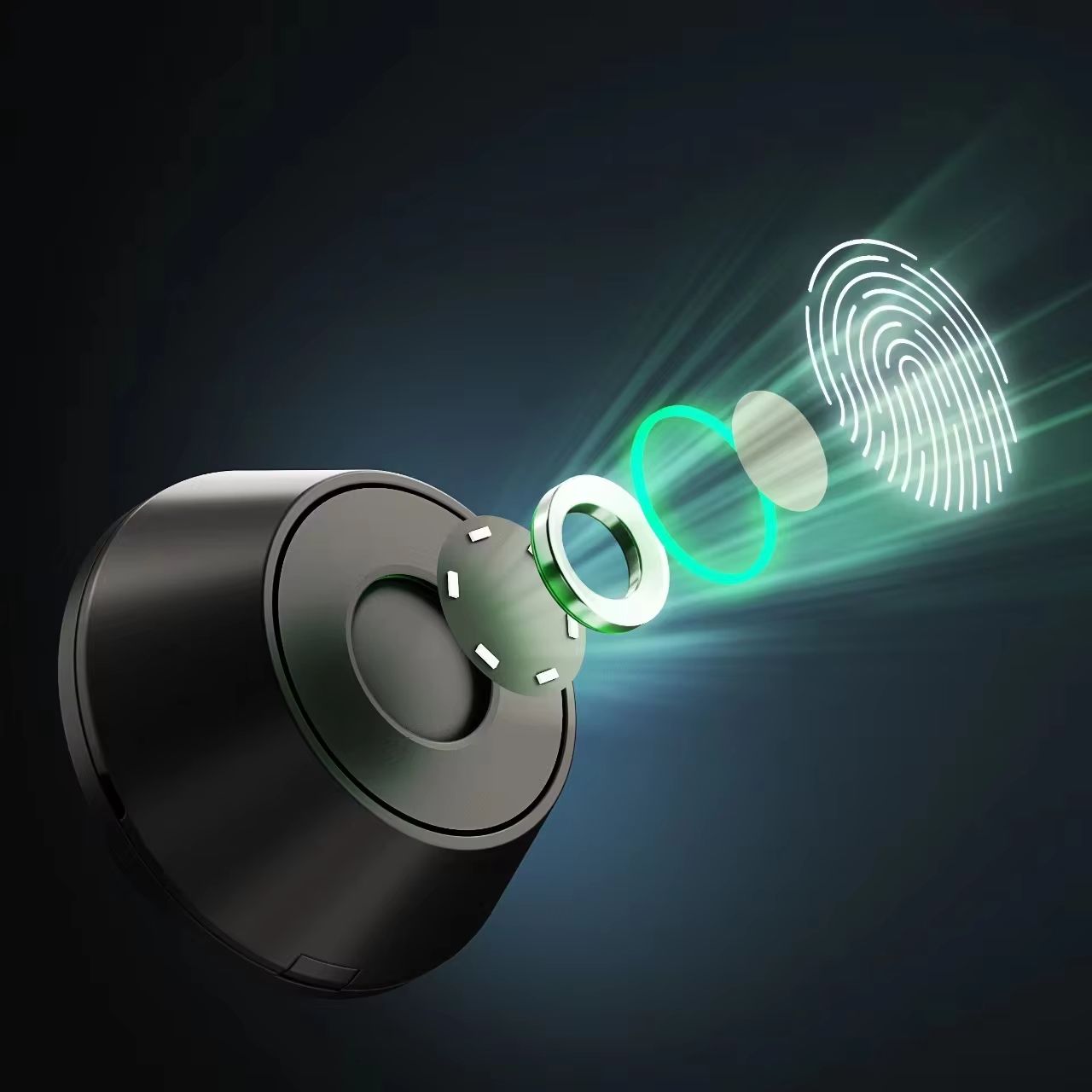 Automatic Smart Deadbolt Lock with Fingerprint Bluetooth  Key Unlocking Keyless Entry 7