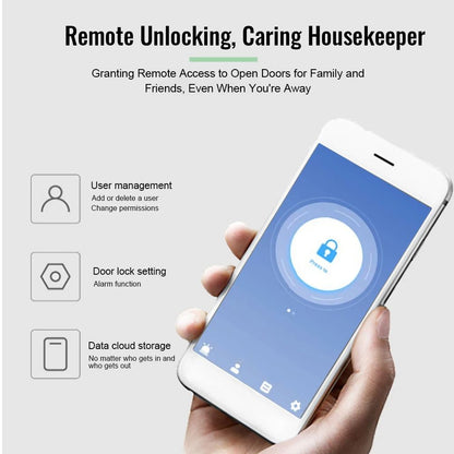 5in1 Smart Door Lock Keyless Entry Biometric Fingerprint  Remote Control Password 14
