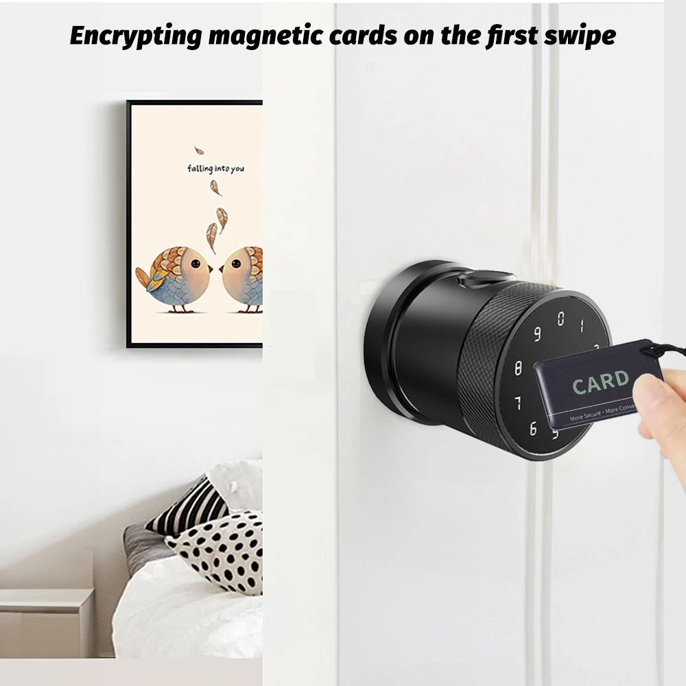 5in1 Smart Door Lock Keyless Entry Biometric Fingerprint  Remote Control Password 15