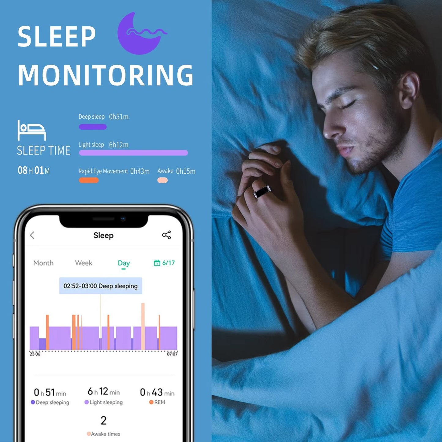 Smart Bluetooth Ring  Sleep Heart Rate  Multisport Health Monitoring 2