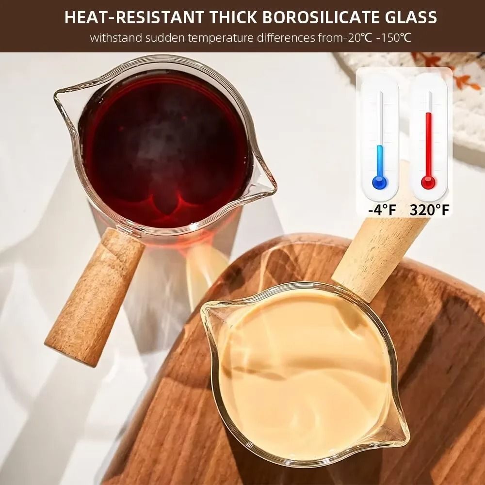 Latte milk measuring cup
