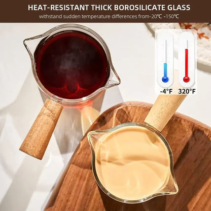 Latte milk measuring cup