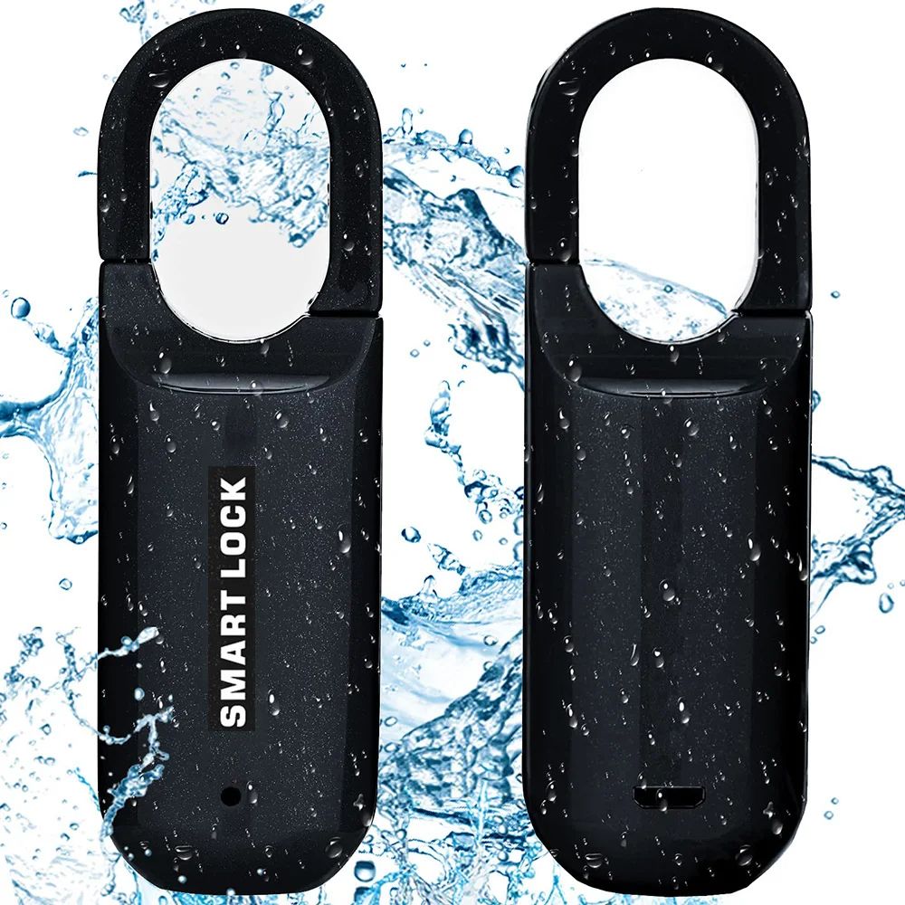 Biometric Fingerprint Padlock Smart Keyless Lock For Gym School Locker Backpack  Travel 0